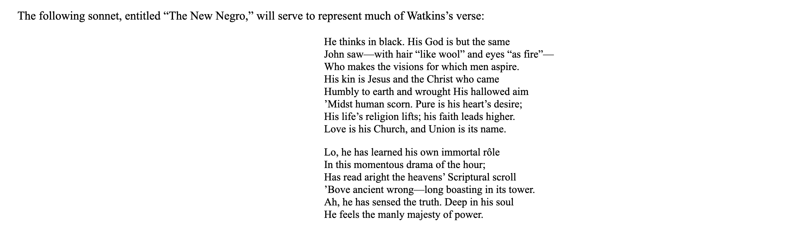 116 Watkins Sonnet- 1923